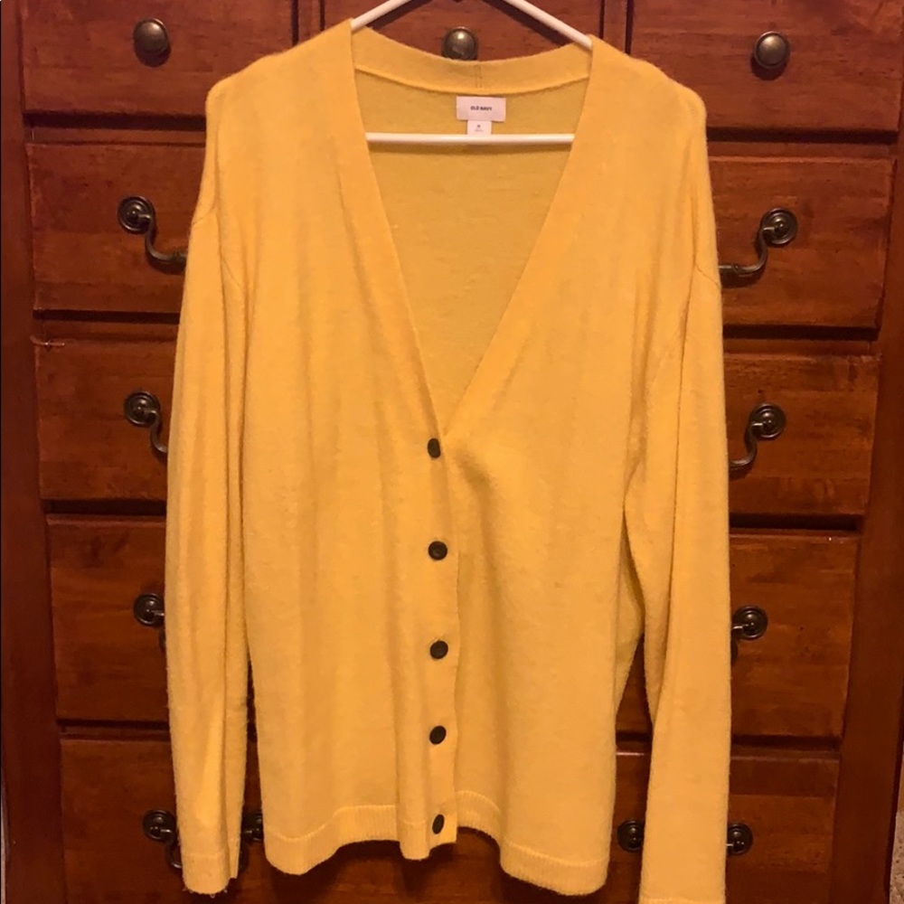 Butter yellow Old Navy cardigan -XL Tall